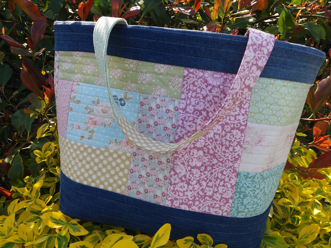 Tilda Quilted Tote Bag - Nicola Foreman Quilts